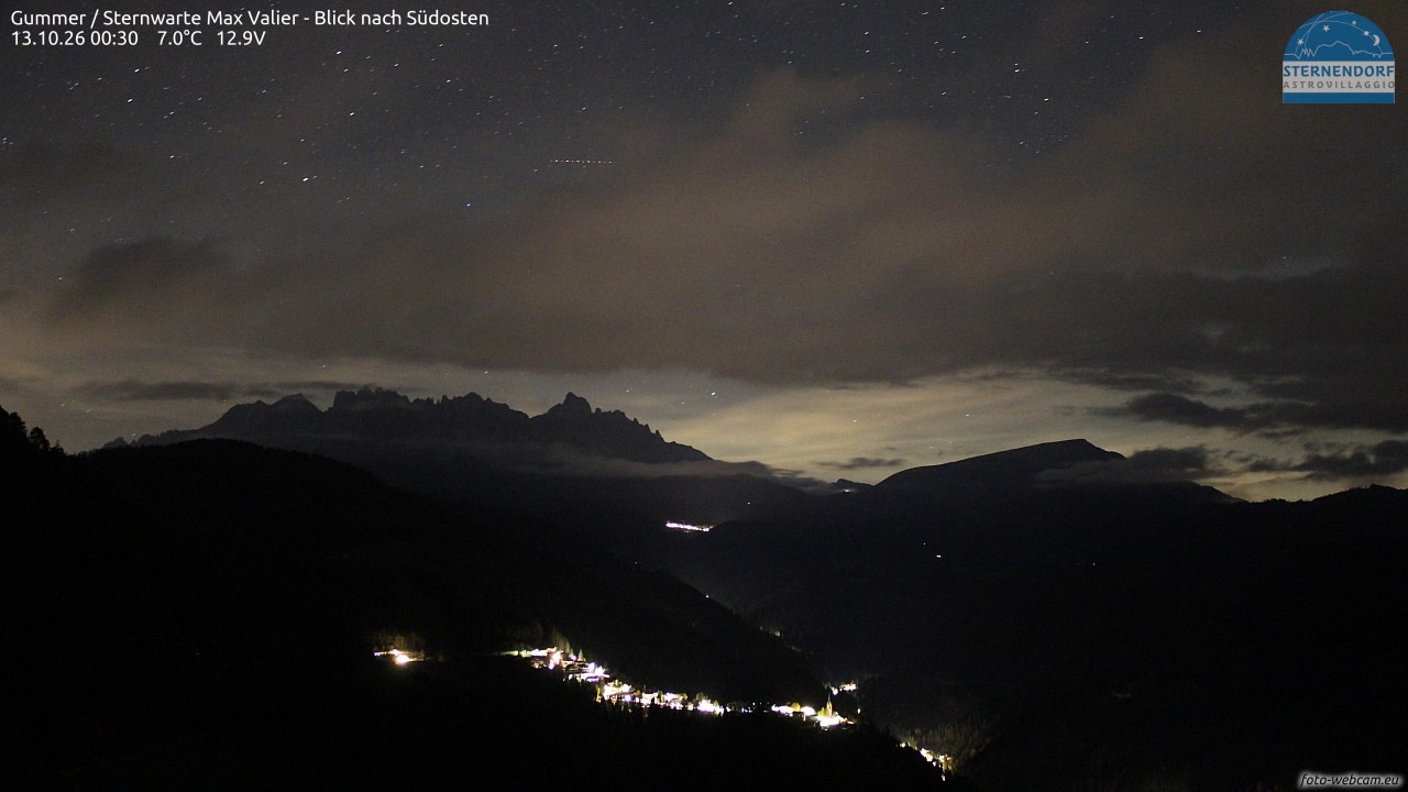 Archiv Foto Webcam Gummer - Sternwarte Max Valier