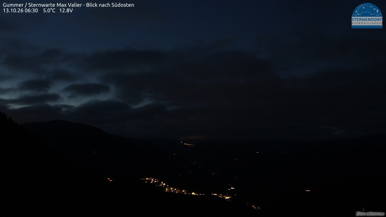 Archiv Foto Webcam Gummer - Sternwarte Max Valier
