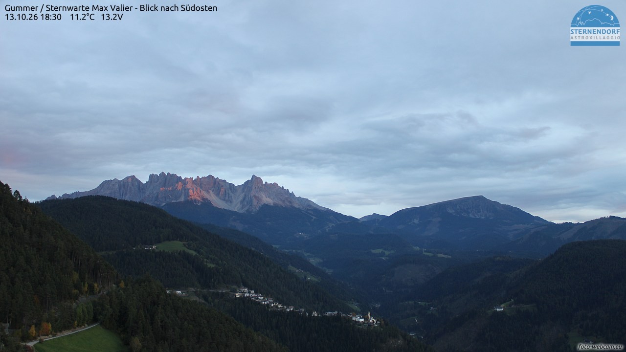 Archiv Foto Webcam Gummer - Sternwarte Max Valier