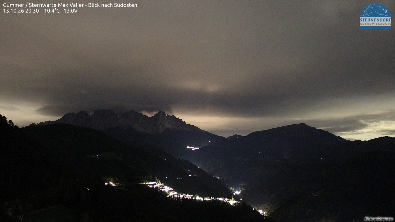 Archiv Foto Webcam Gummer - Sternwarte Max Valier