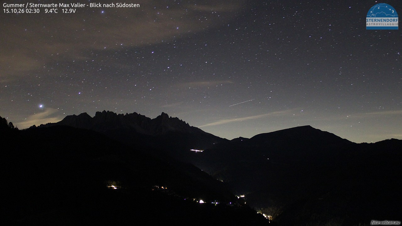 Archiv Foto Webcam Gummer - Sternwarte Max Valier
