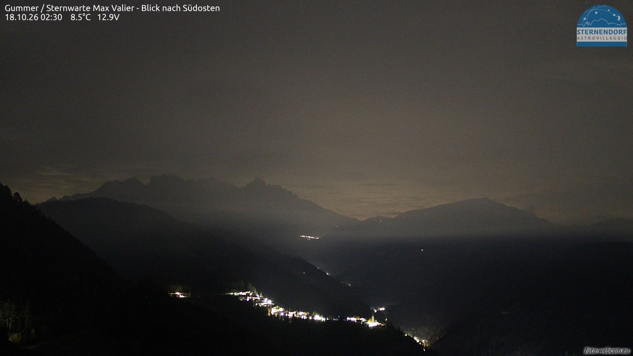 Archiv Foto Webcam Gummer - Sternwarte Max Valier