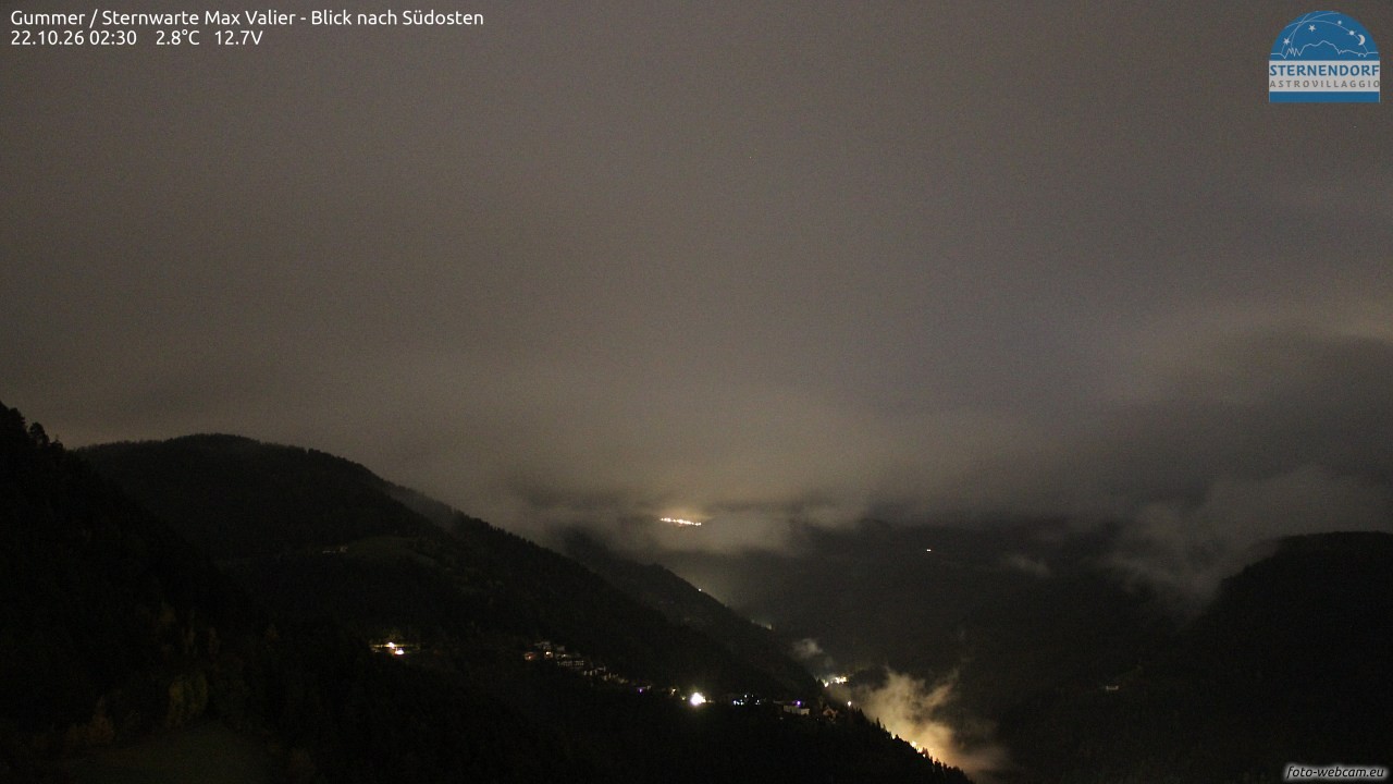 Archiv Foto Webcam Gummer - Sternwarte Max Valier