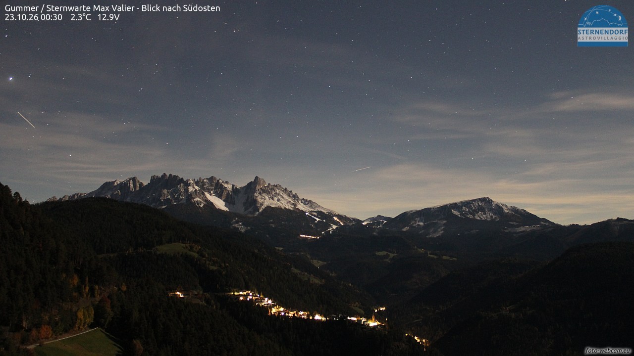 Archiv Foto Webcam Gummer - Sternwarte Max Valier