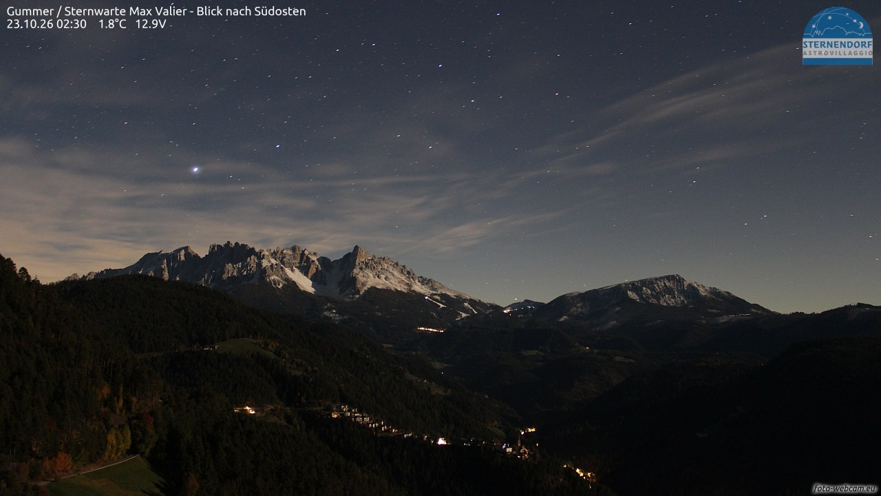 Archiv Foto Webcam Gummer - Sternwarte Max Valier
