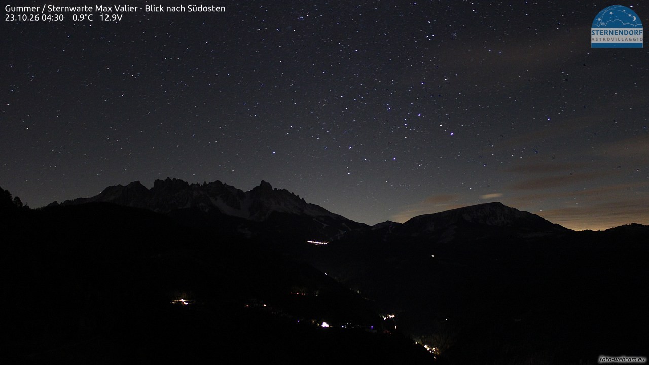 Archiv Foto Webcam Gummer - Sternwarte Max Valier