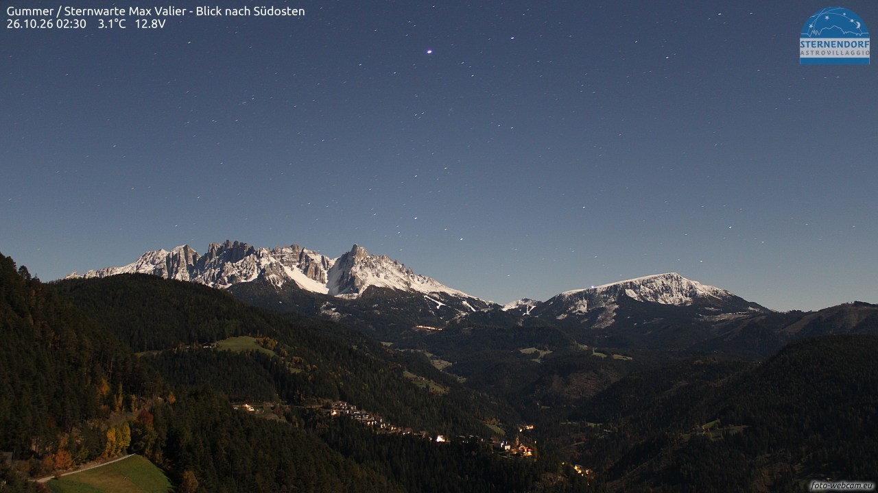 Archiv Foto Webcam Gummer - Sternwarte Max Valier
