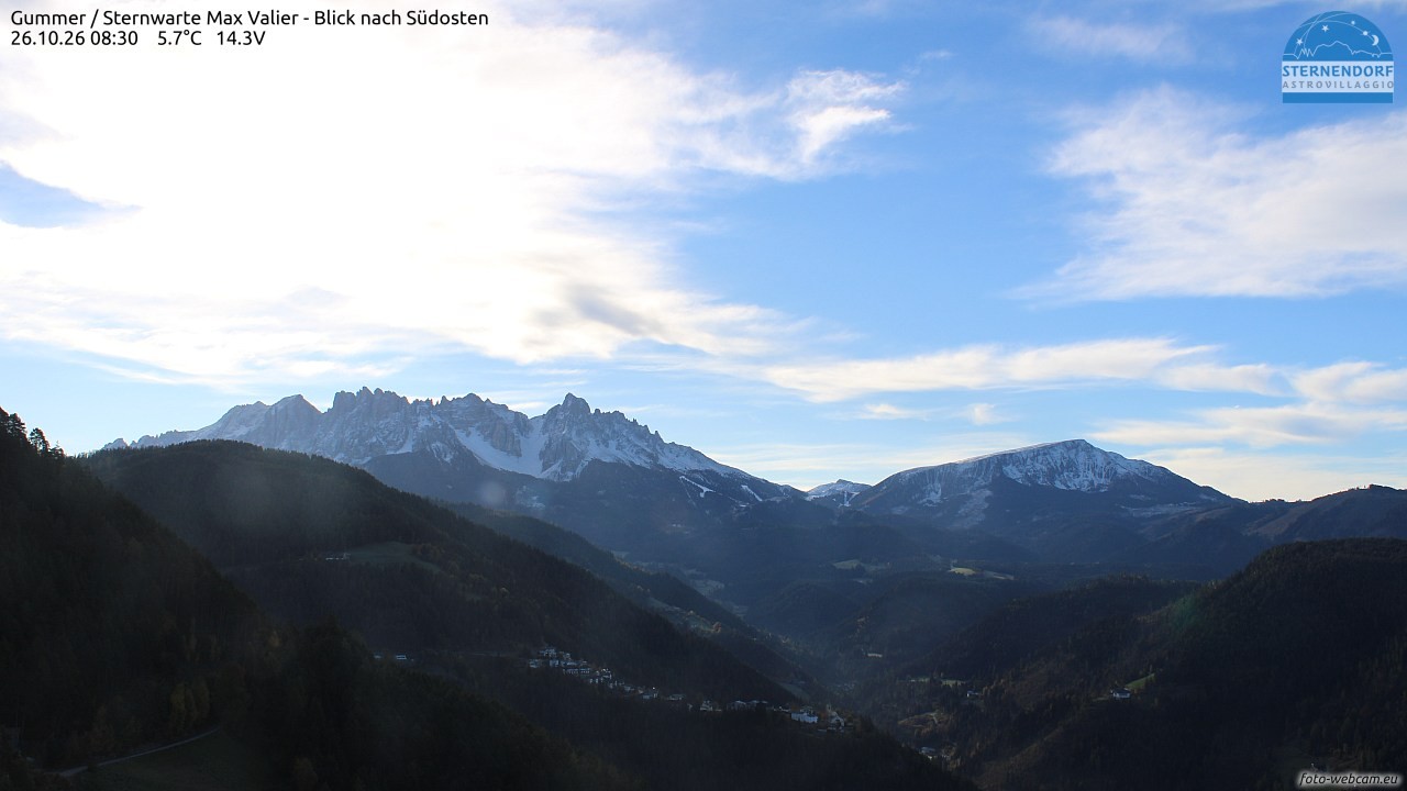 Archiv Foto Webcam Gummer - Sternwarte Max Valier