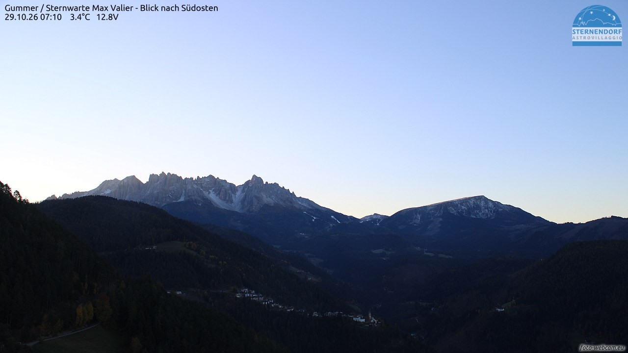 Archiv Foto Webcam Gummer - Sternwarte Max Valier
