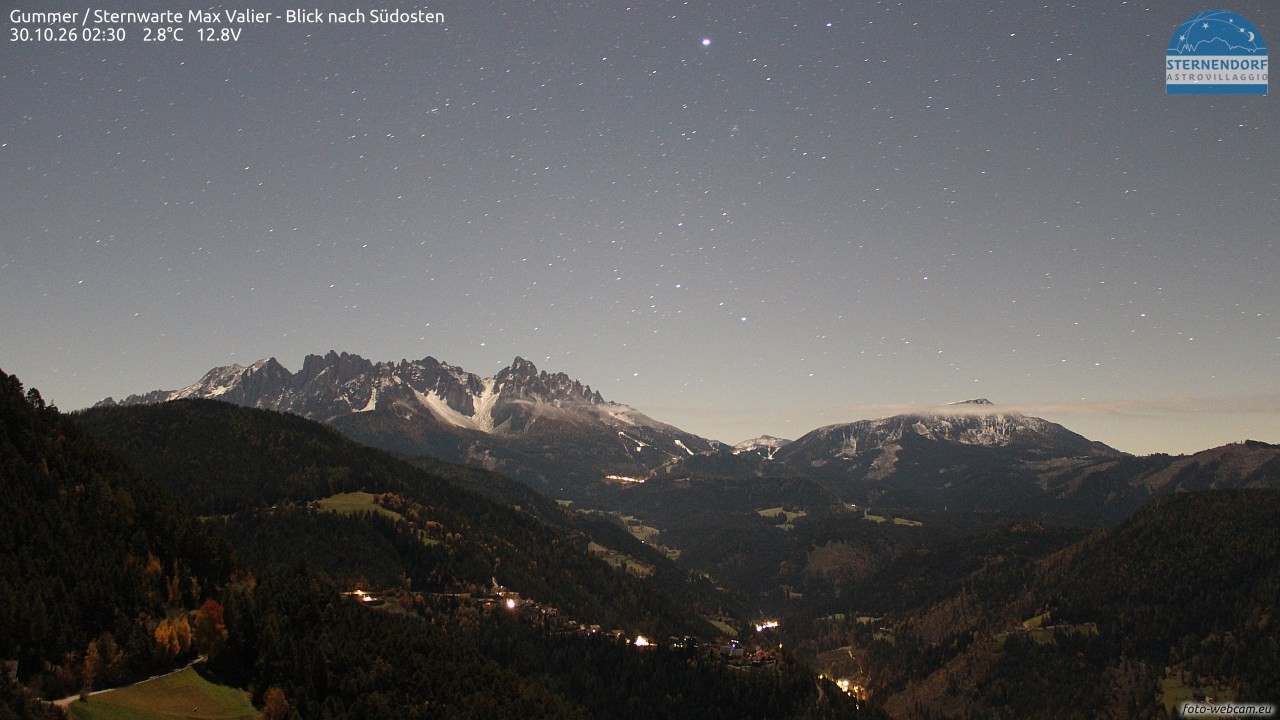 Archiv Foto Webcam Gummer - Sternwarte Max Valier