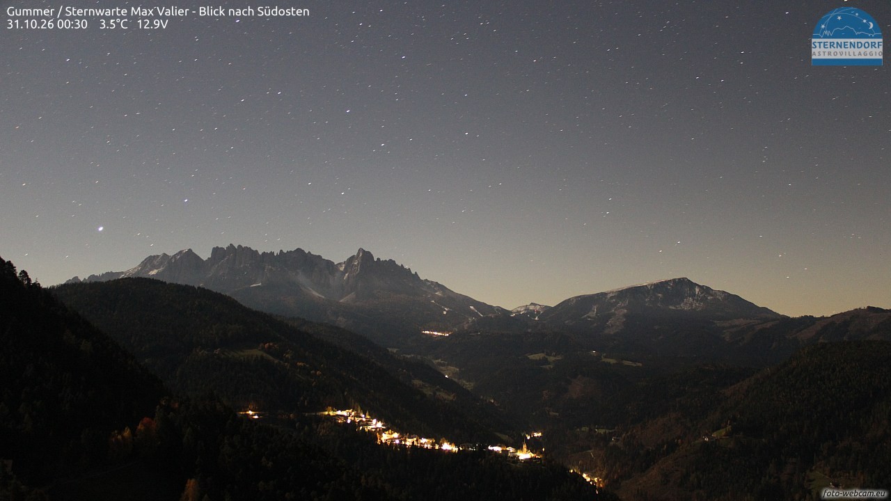 Archiv Foto Webcam Gummer - Sternwarte Max Valier