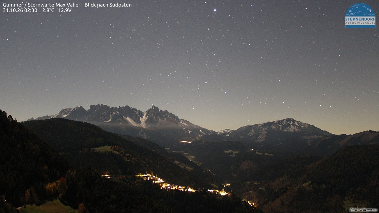Archiv Foto Webcam Gummer - Sternwarte Max Valier