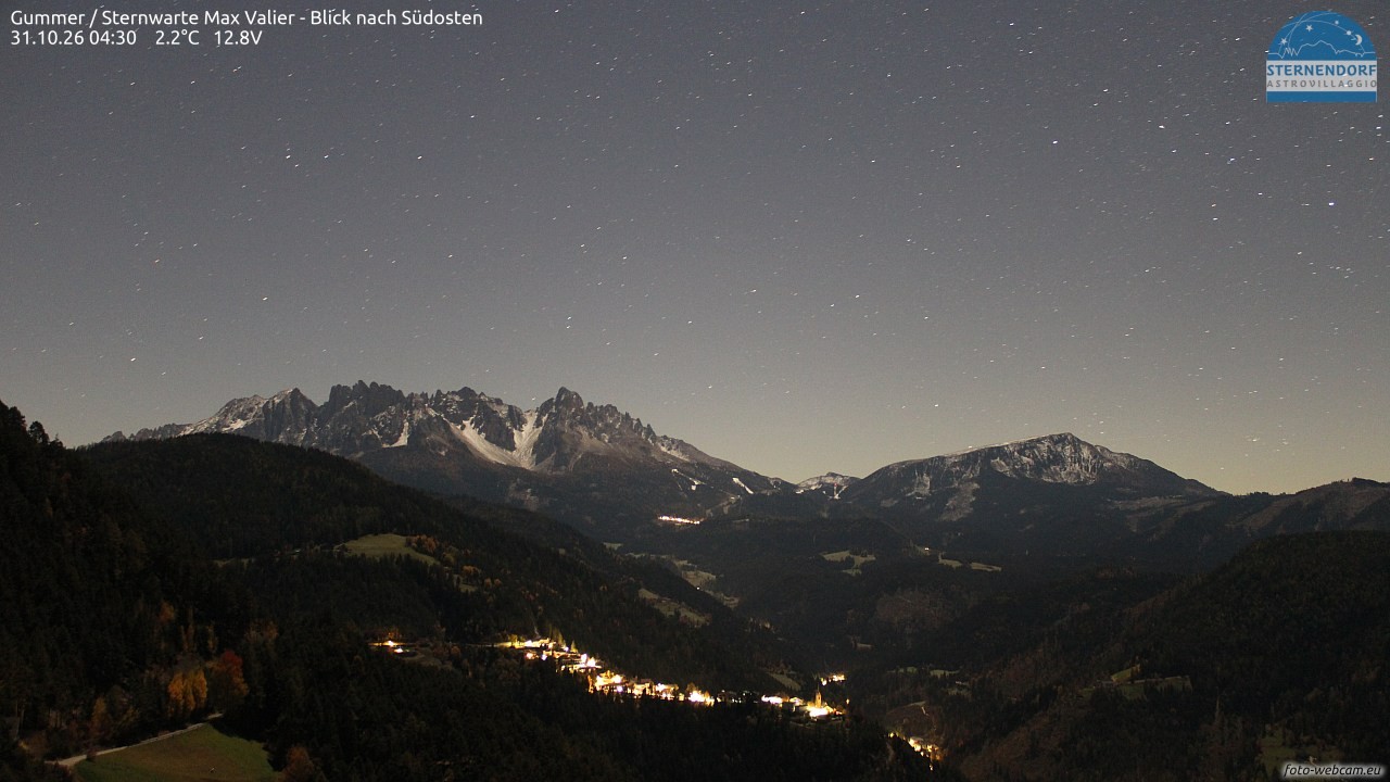 Archiv Foto Webcam Gummer - Sternwarte Max Valier