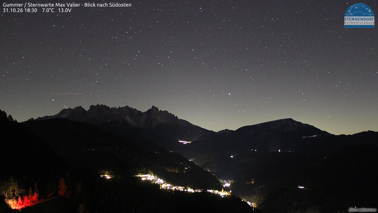 Archiv Foto Webcam Gummer - Sternwarte Max Valier