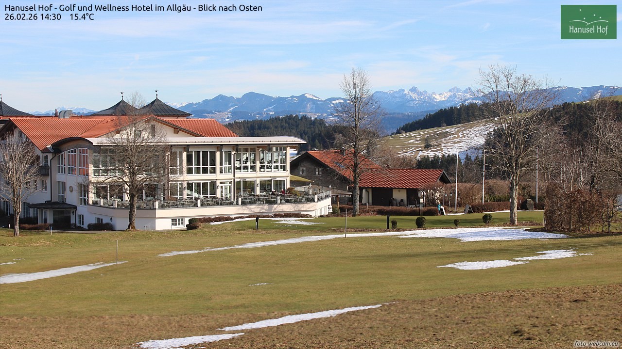 Archiv Foto Webcam Hanusel Hof - Golf und Wellness Hotel - Allgäu