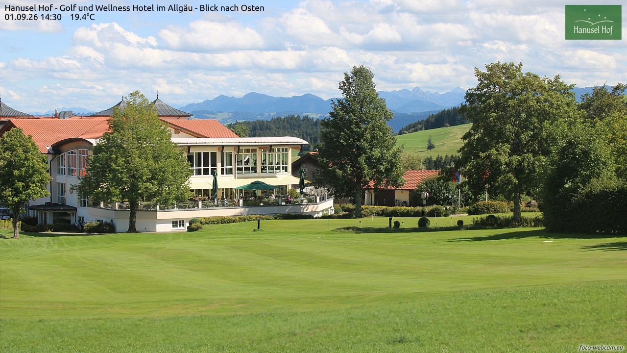 Archiv Foto Webcam Hanusel Hof - Golf und Wellness Hotel - Allgäu