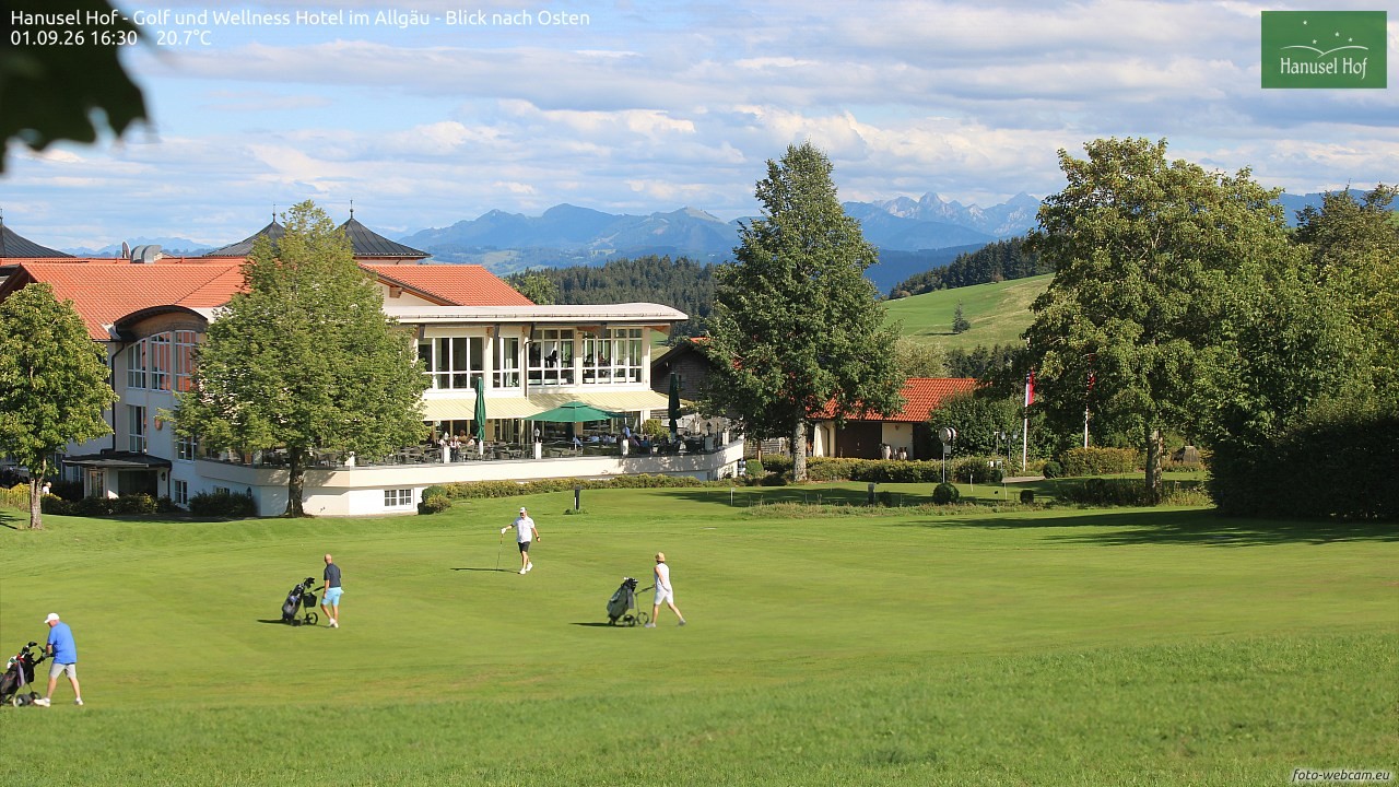 Archiv Foto Webcam Hanusel Hof - Golf und Wellness Hotel - Allgäu