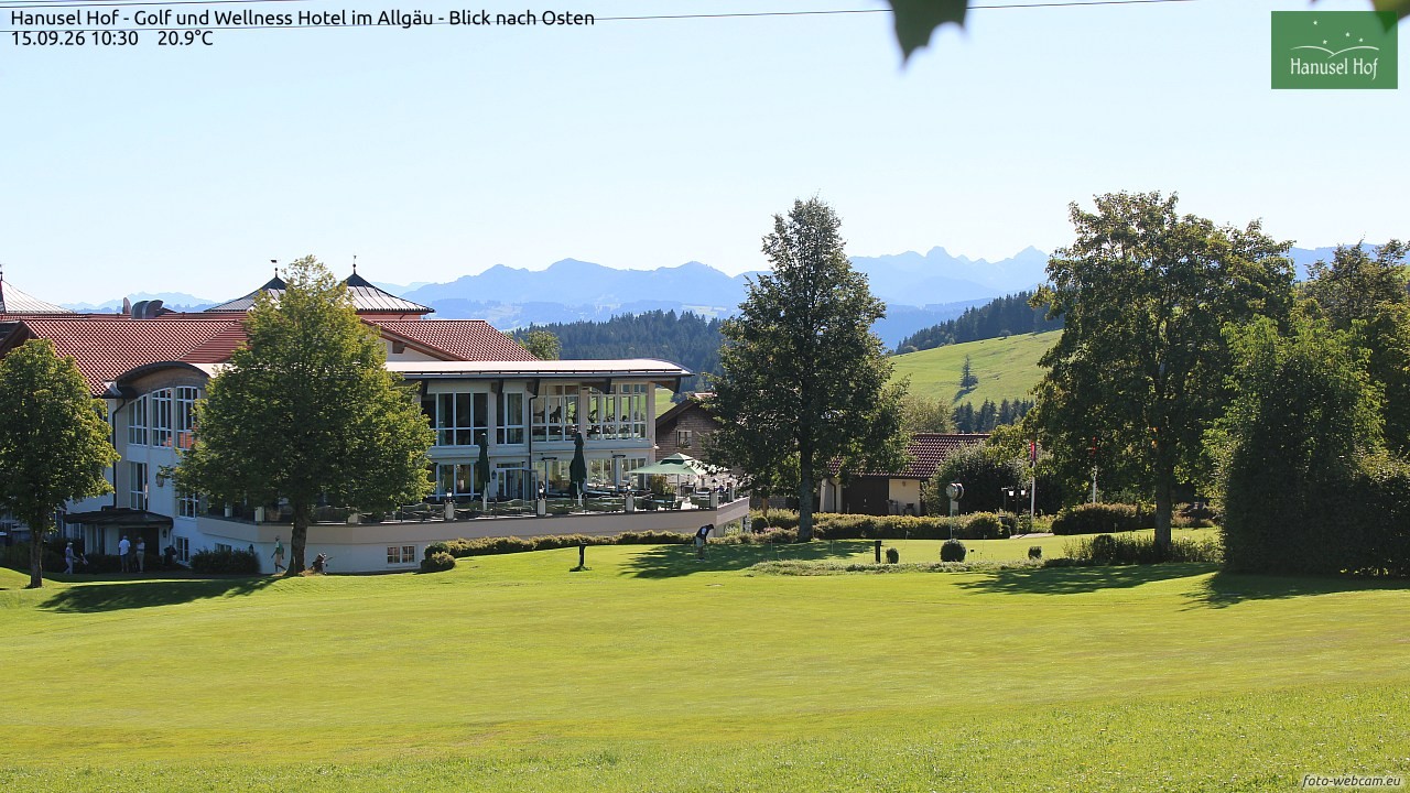 Archiv Foto Webcam Hanusel Hof - Golf und Wellness Hotel - Allgäu