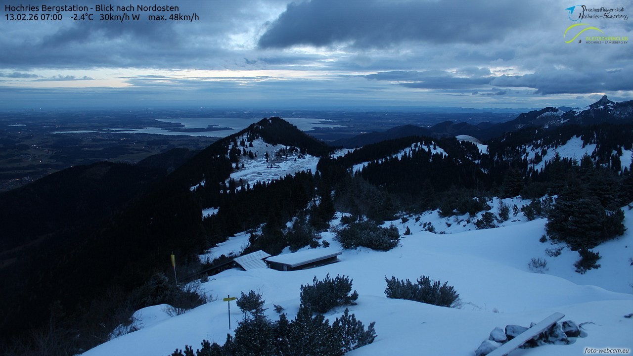 Archived image Webcam Hochries - View to the northeast