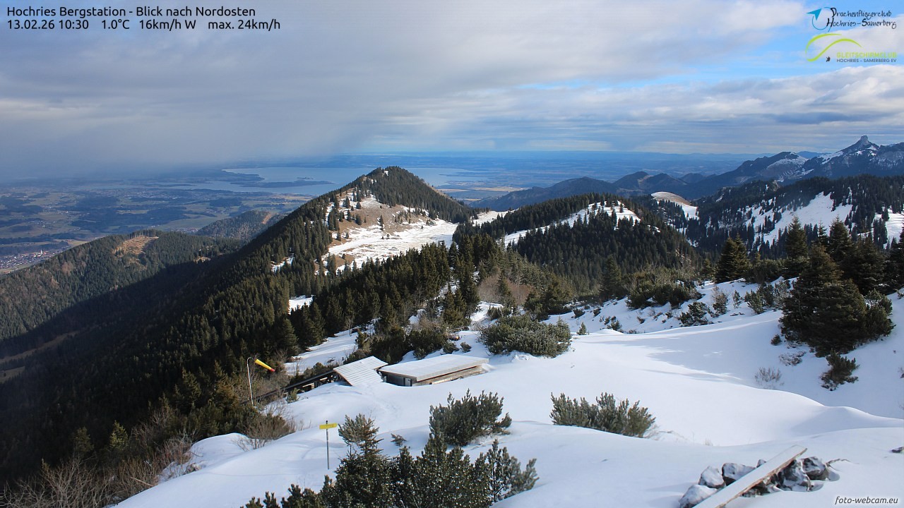 Archived image Webcam Hochries - View to the northeast