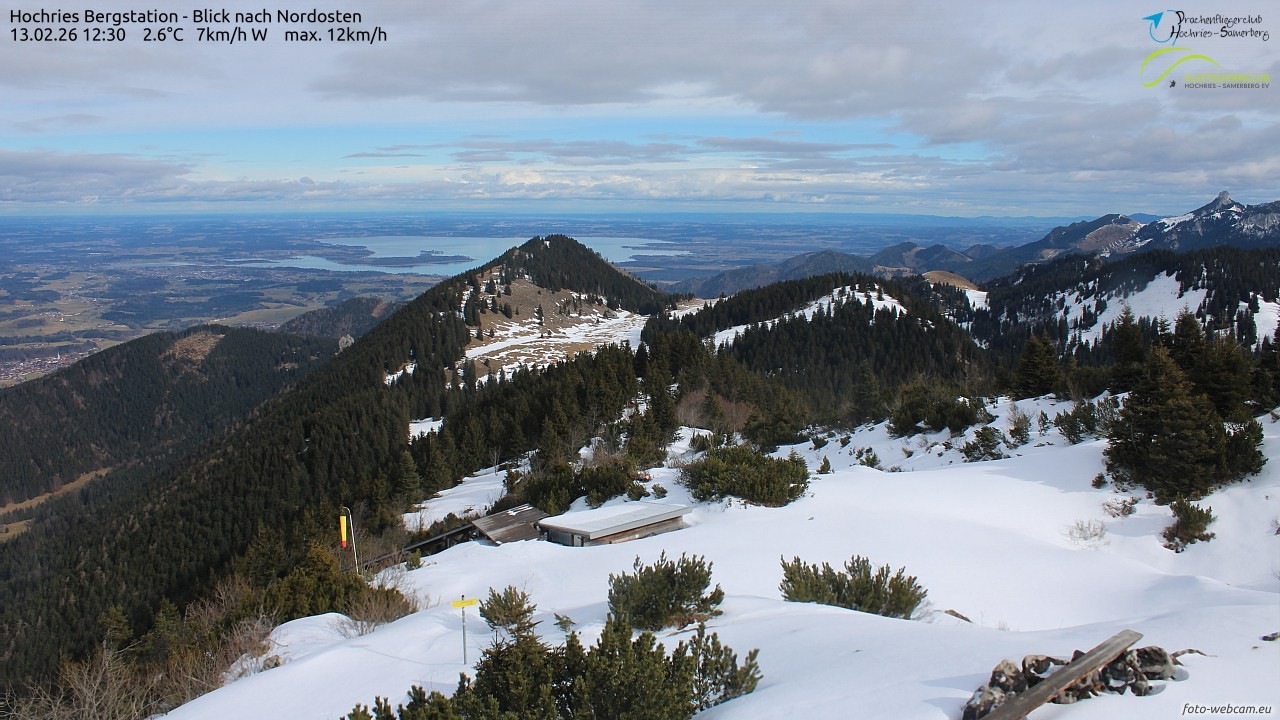 Archived image Webcam Hochries - View to the northeast