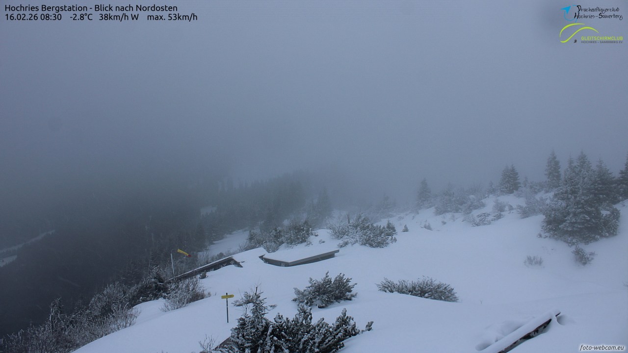 Archived image Webcam Hochries - View to the northeast