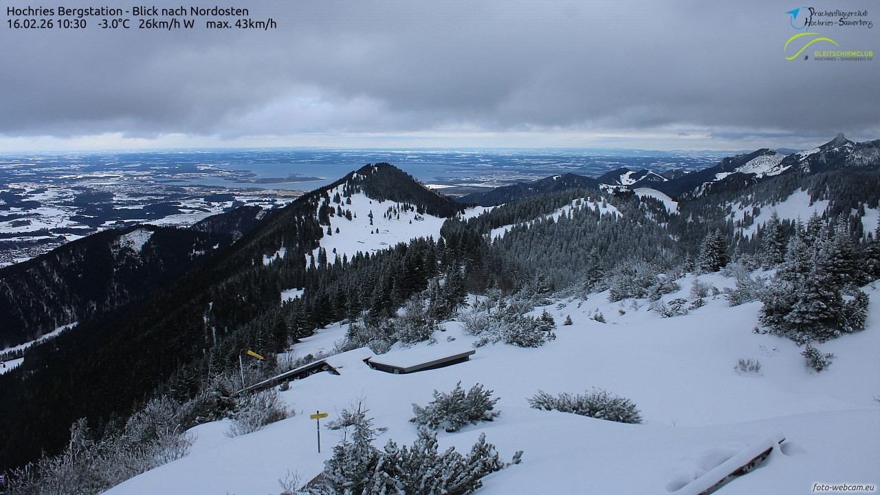 Archived image Webcam Hochries - View to the northeast