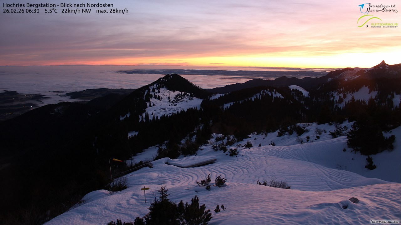 Archiv Foto Webcam Hochries Ost
