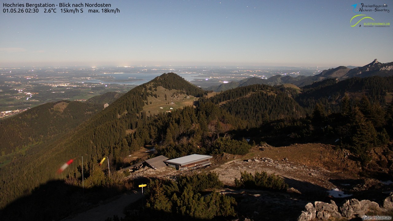 Archived image Webcam Hochries - View to the northeast