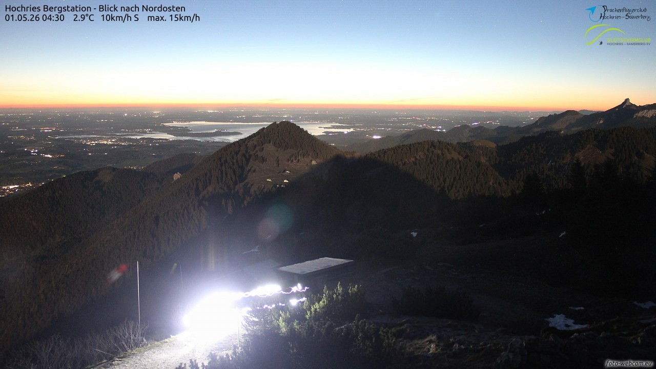 Archived image Webcam Hochries - View to the northeast
