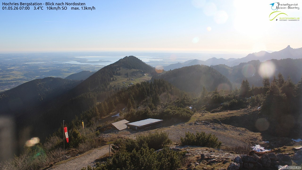 Archived image Webcam Hochries - View to the northeast