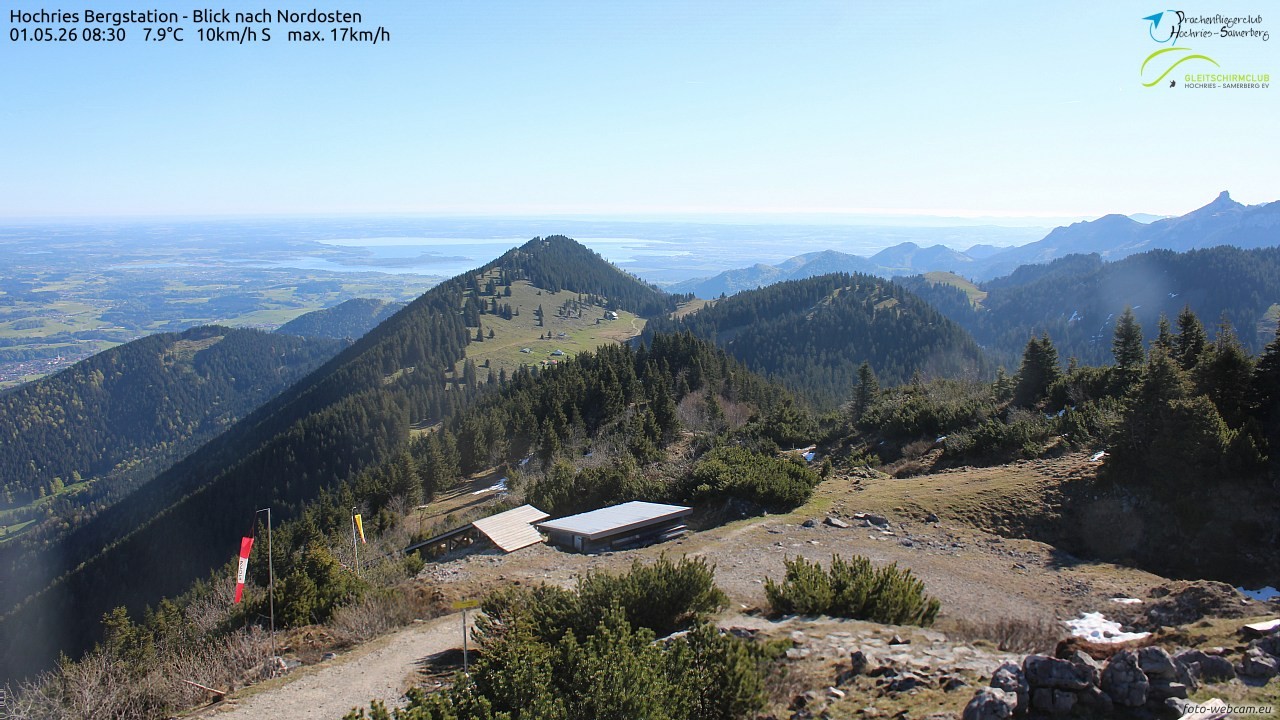 Archived image Webcam Hochries - View to the northeast