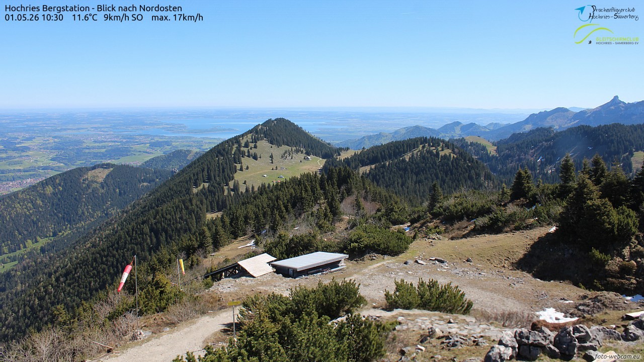 Archived image Webcam Hochries - View to the northeast