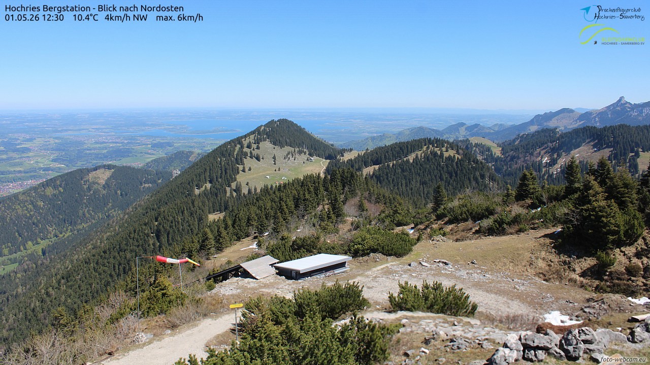 Archived image Webcam Hochries - View to the northeast
