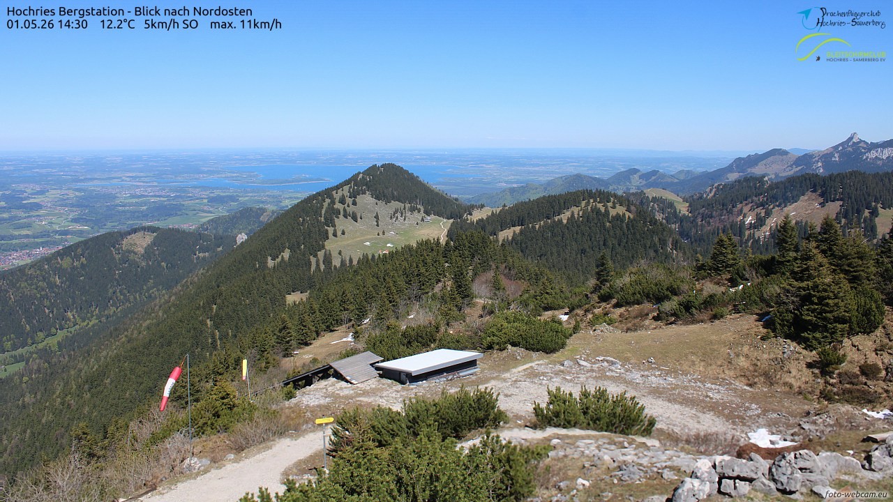 Archived image Webcam Hochries - View to the northeast