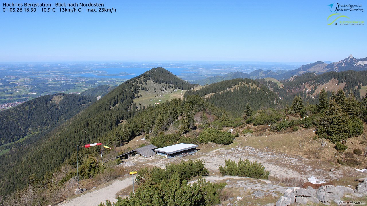 Archived image Webcam Hochries - View to the northeast