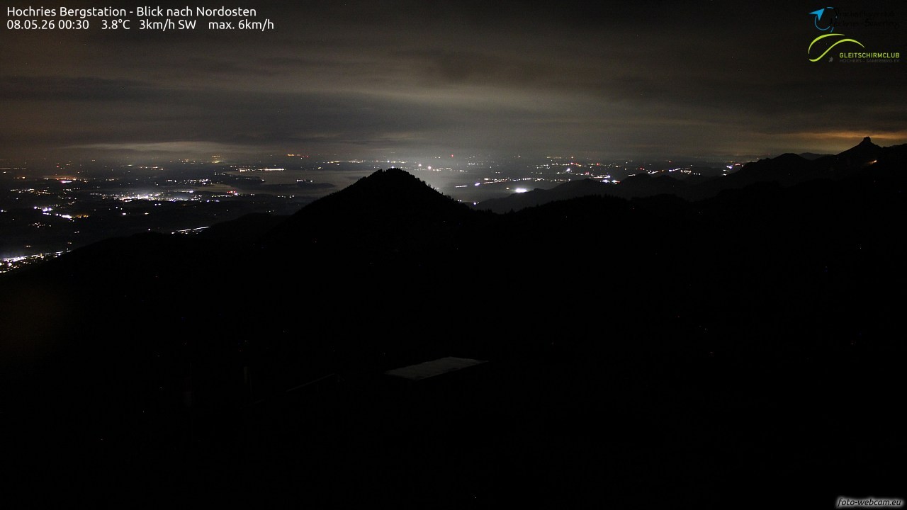 Archived image Webcam Hochries - View to the northeast