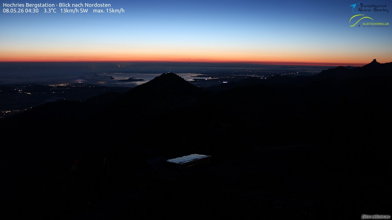 Archived image Webcam Hochries - View to the northeast