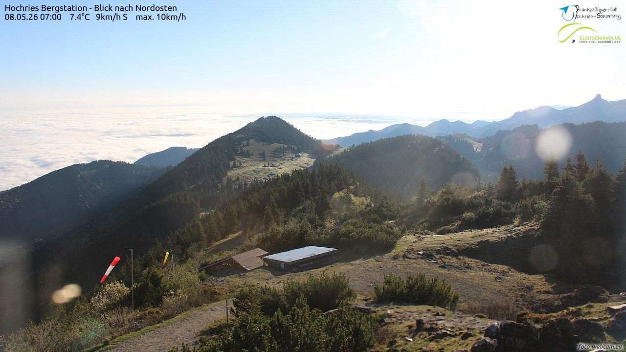 Archived image Webcam Hochries - View to the northeast