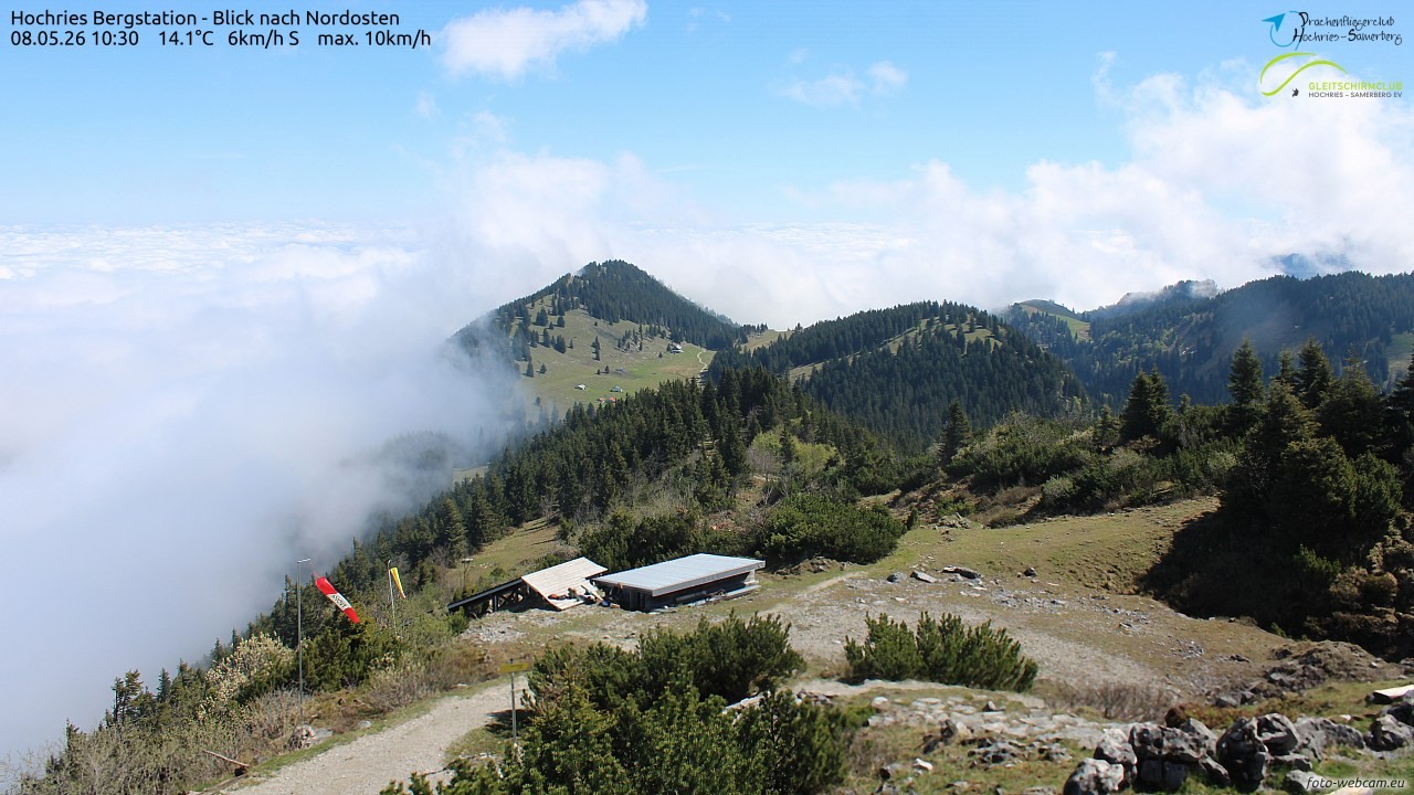 Archived image Webcam Hochries - View to the northeast