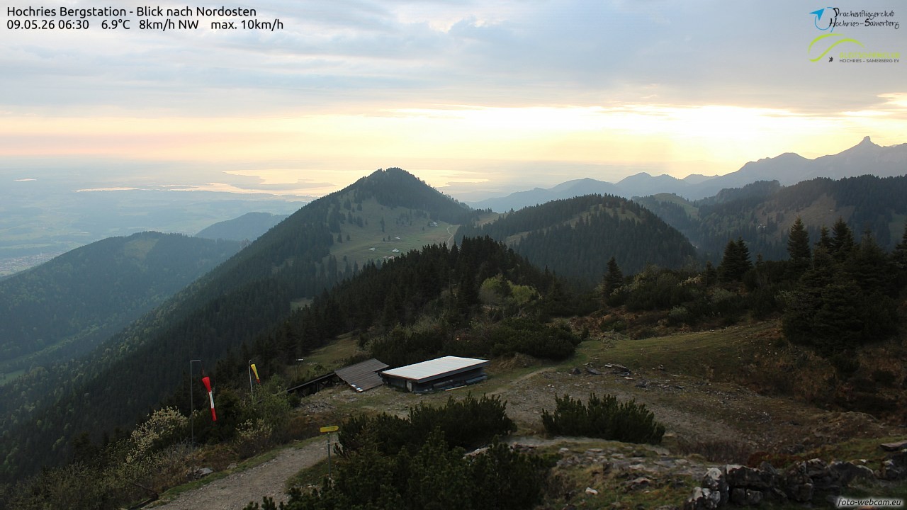 Archived image Webcam Hochries - View to the northeast
