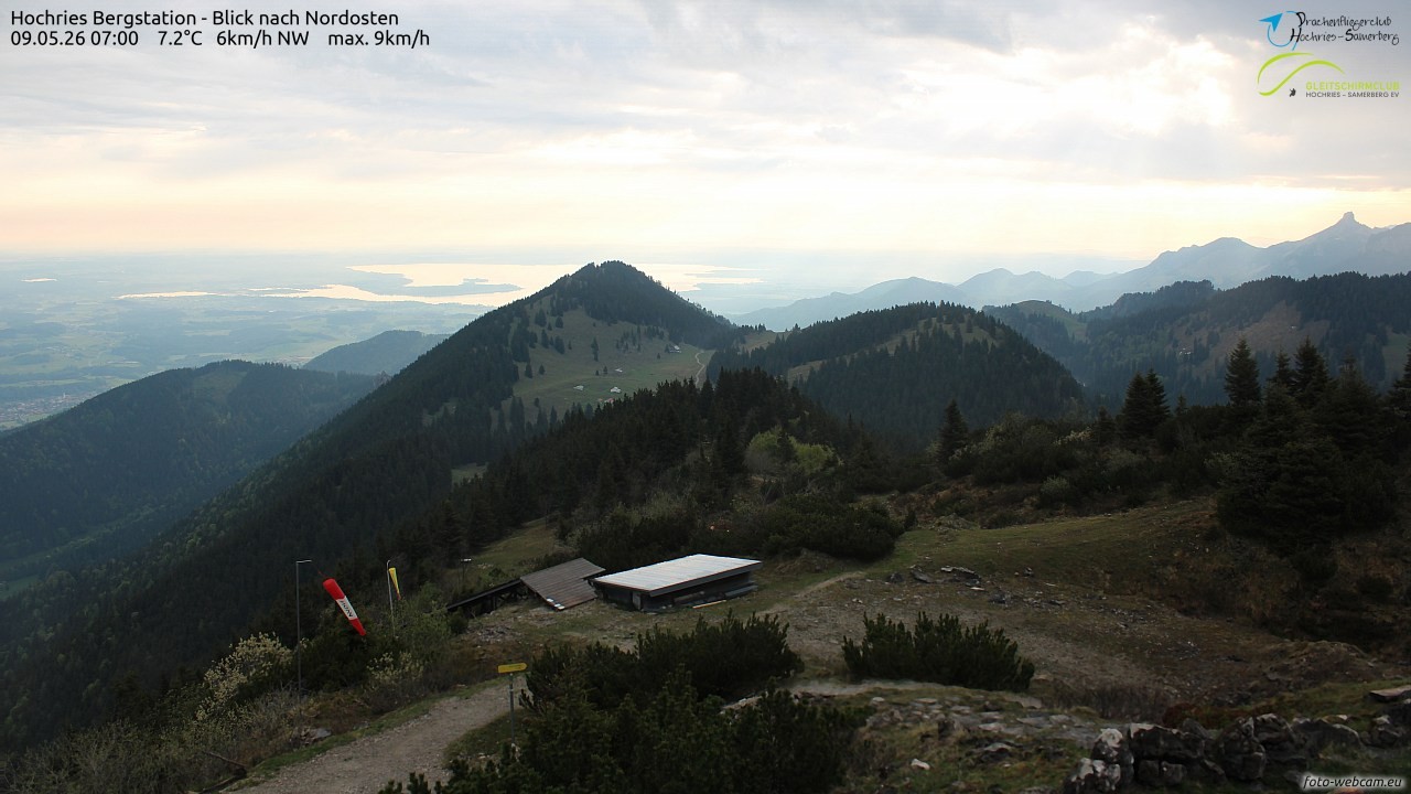 Archived image Webcam Hochries - View to the northeast