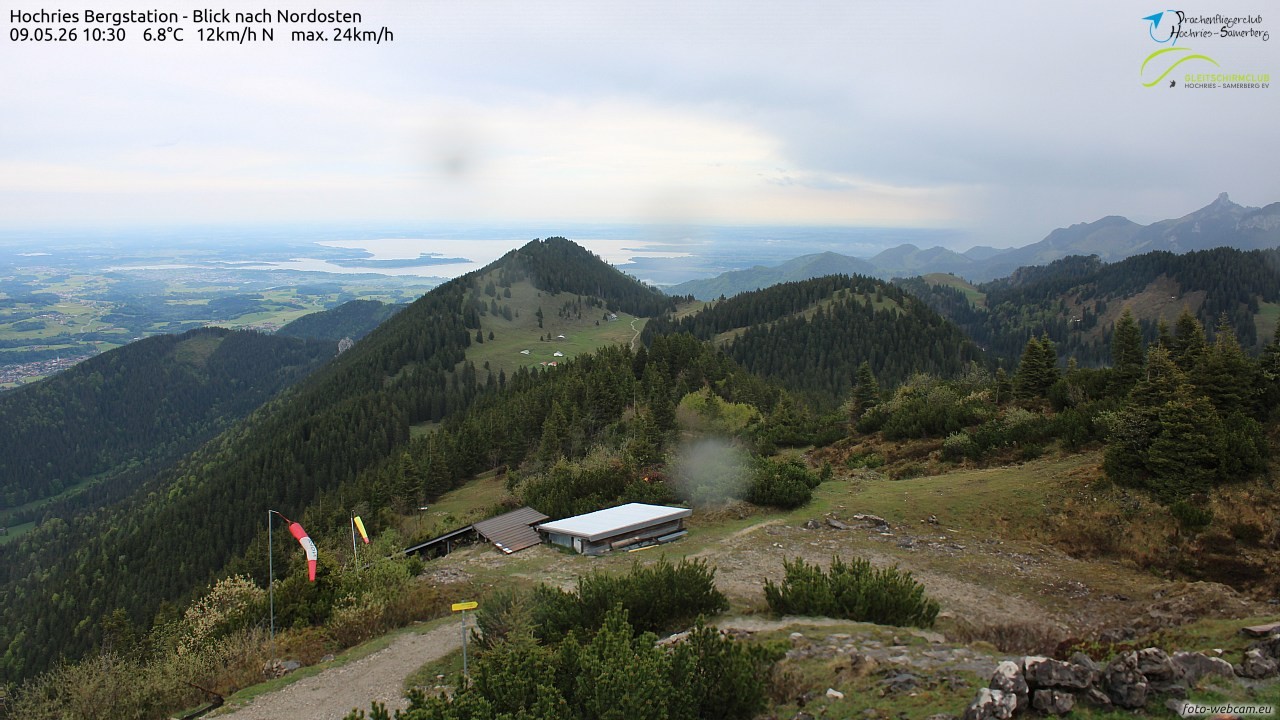 Archived image Webcam Hochries - View to the northeast