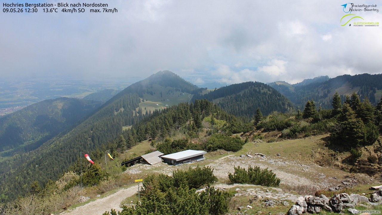 Archived image Webcam Hochries - View to the northeast