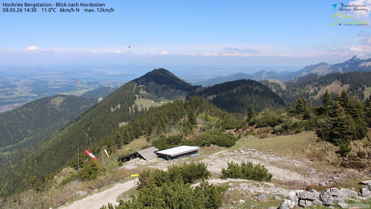 Archived image Webcam Hochries - View to the northeast