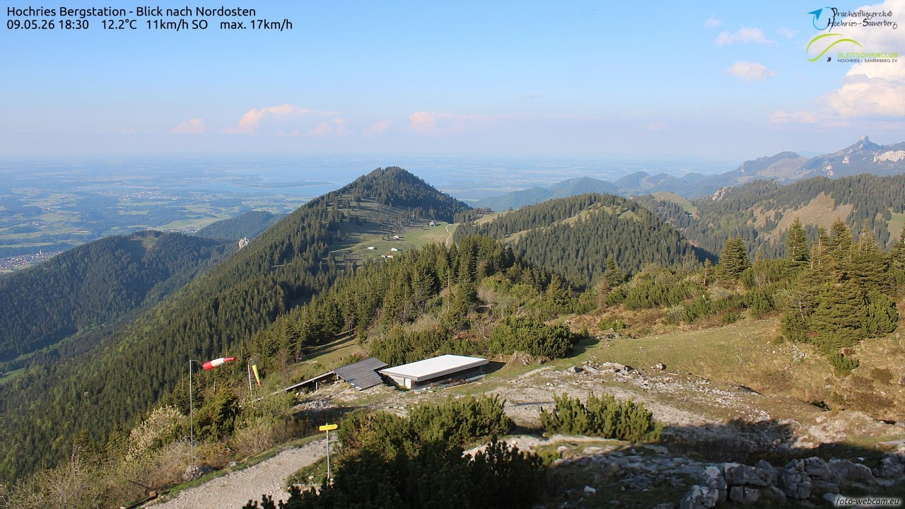 Archived image Webcam Hochries - View to the northeast