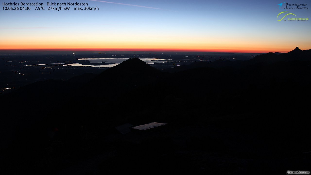 Archived image Webcam Hochries - View to the northeast