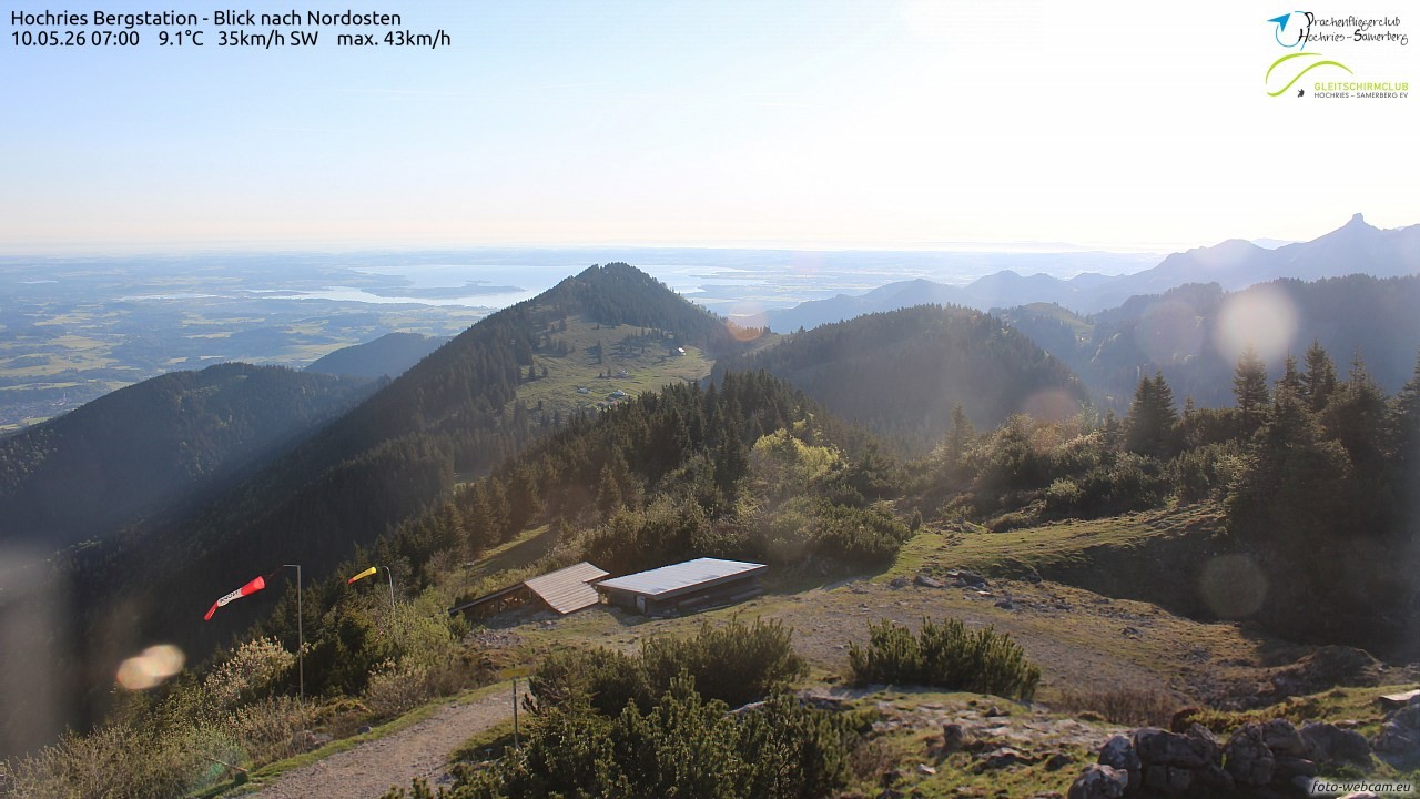 Archived image Webcam Hochries - View to the northeast