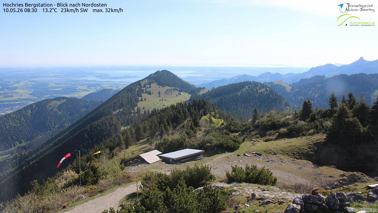 Archived image Webcam Hochries - View to the northeast