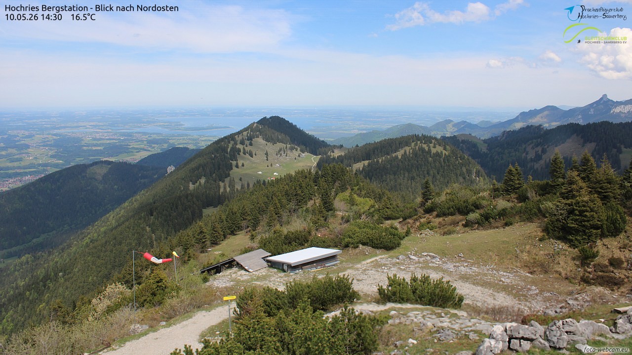 Archived image Webcam Hochries - View to the northeast
